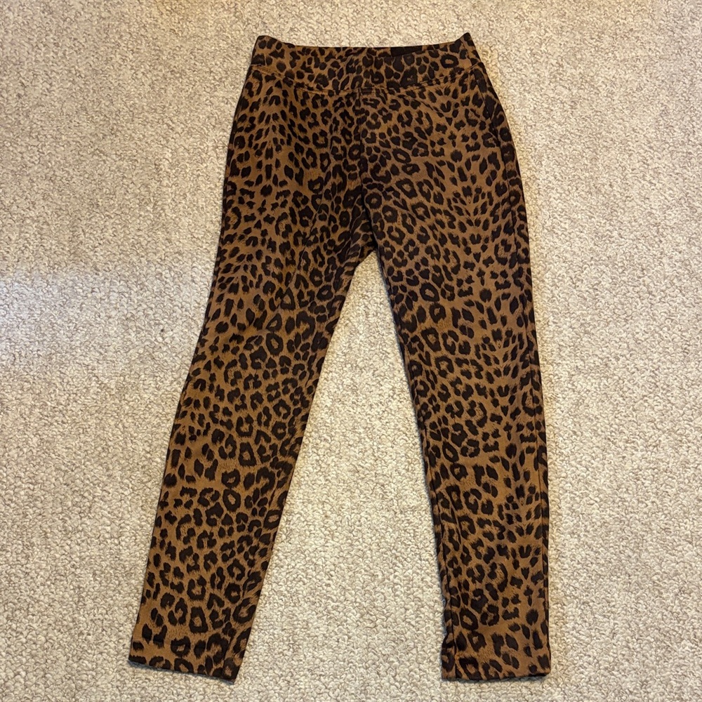 Ethyl Clothing Leopard Print Pants Size: 4